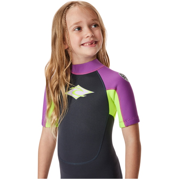 2026 Rip Curl Groms Omega 1.5mm Back Zip Traje De Primavera Neopreno 000TSP - Purple